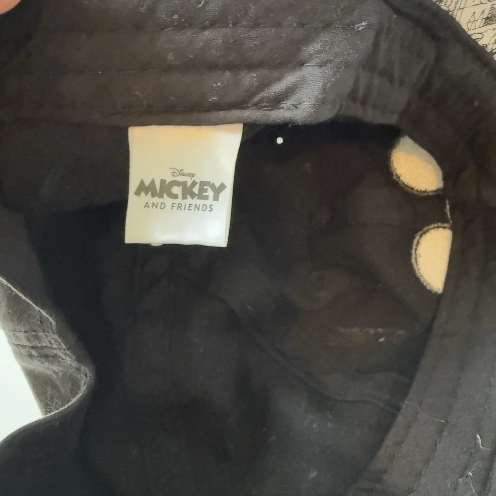 Comic Strip Print Disney Peek‎ A Boo Mickey Mouse & Friends Baseball Black Cap